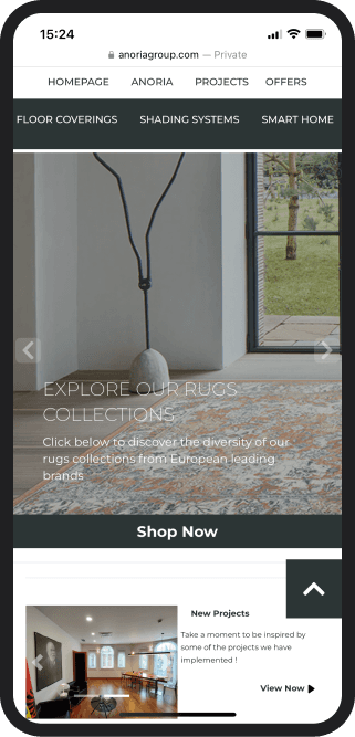 Anoria application preview