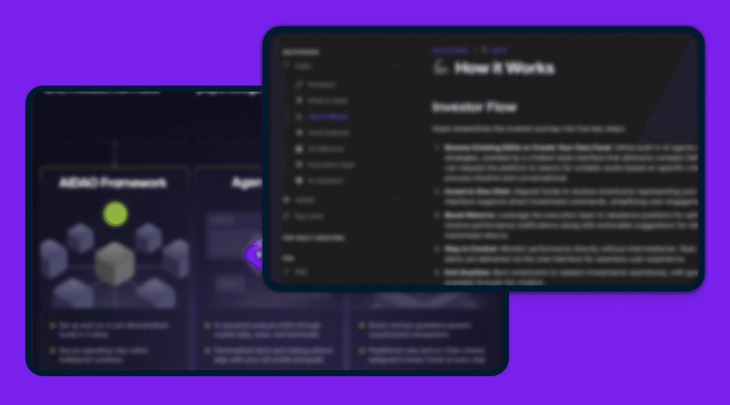 DeFi application preview