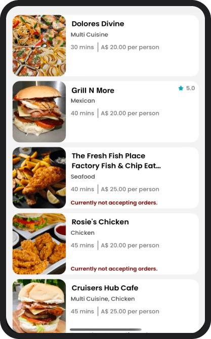 Orderoo application preview